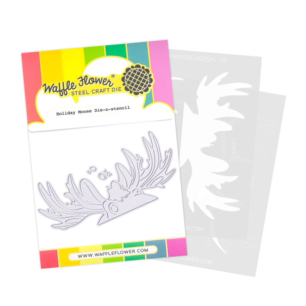 Waffle Flower, Die-n-stencil, Holiday Moose