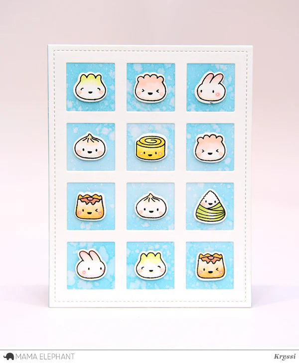 Mama Elephant, Grid Window Die Cut