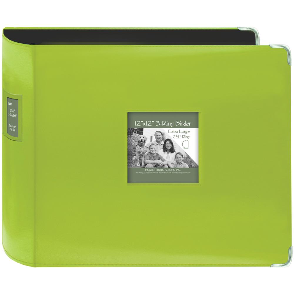 Pioneer, 3 Ring Extra Large Ring 12x12: Lime Green