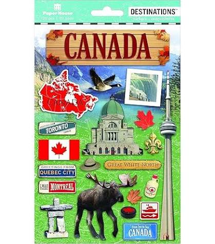Paper House, Canada Sticker Sheet