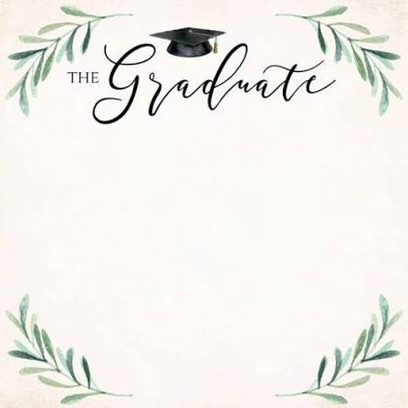 Scrapbook Customs, Graduate Watercolor Double Sided