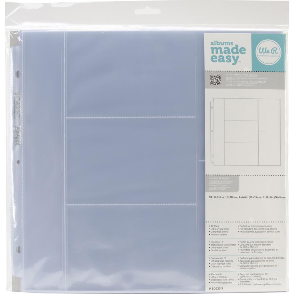 American Crafts, We R Memory Keeper Page Protectors-Divided