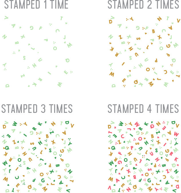 Concord & 9th Stamp, Turnabout Alphabet Soup