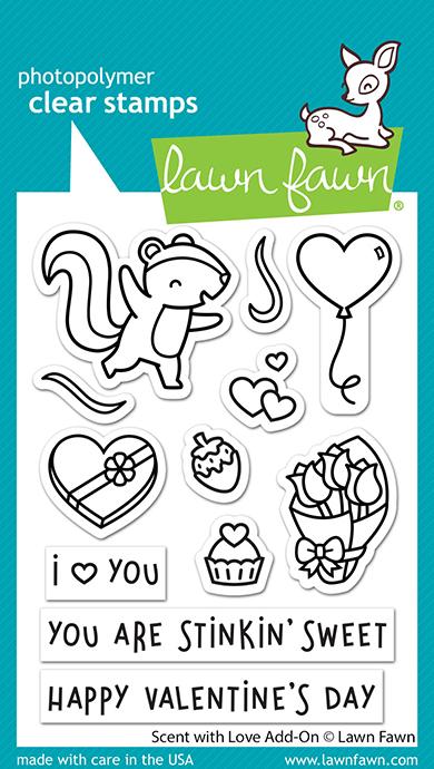 Lawn Fawn, Scent With Love Stamp