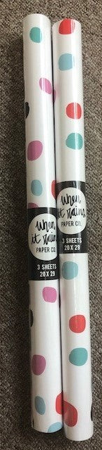 When it Rains Paper Co. Gift Wrap-Colourful Dots