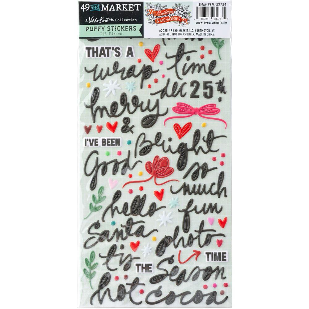 49th and Market, Mistletoe & Memories, Puffy Stickers