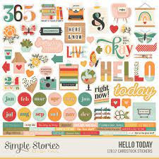Simple Stories, Hello Today Stickers