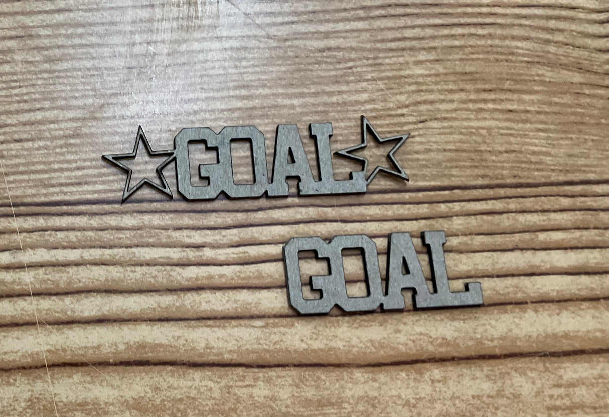 Creations by Kari, Goal Goal Chipboard Title