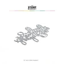 The Stamp Market, Handwritten Thanks Die Cut