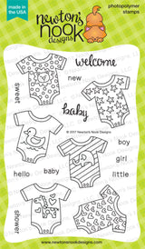Newton's Nook, Lovable Laundry & Stitched Onesie Die Cut Set