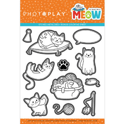 Photoplay,  Meow Stamp & Die Cut Set