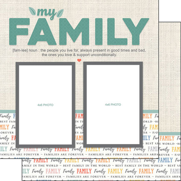 Scrapbook Customs, Family Left Quick Page