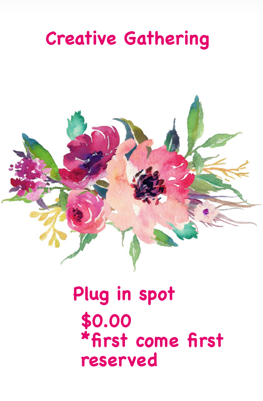 Creative Gathering - Plug in Spot