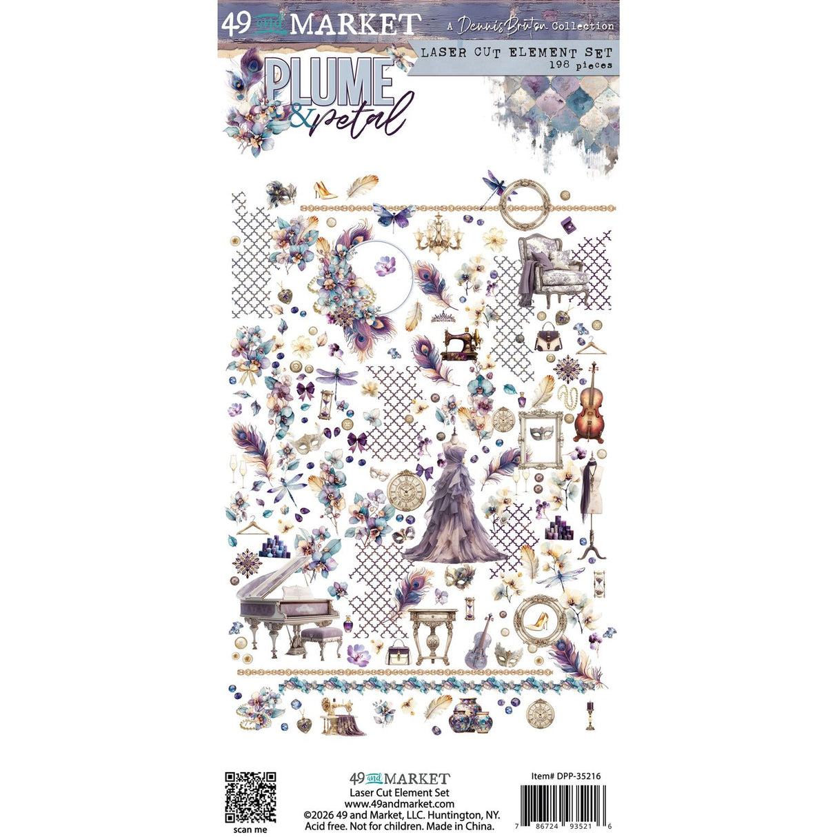 49 & Market, Plume & Petal Laser Cut Elements