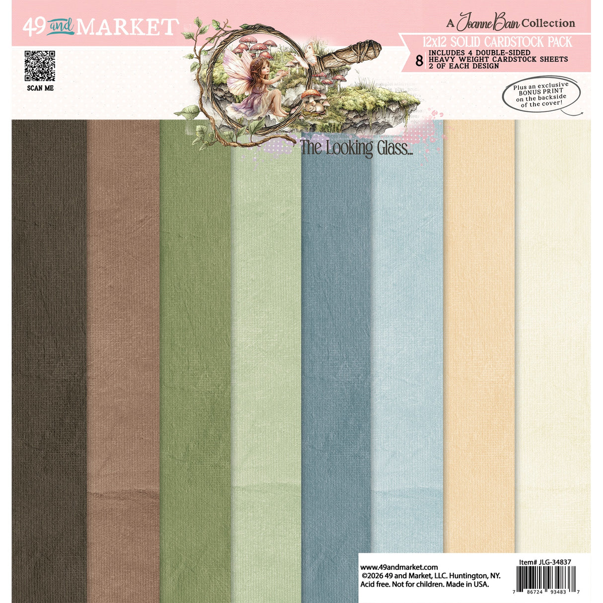 49 and Market, Through the Looking Glass, 12x12 Solids Collection