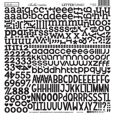 Bella Blvd., Bella Besties, Letter scramble, black