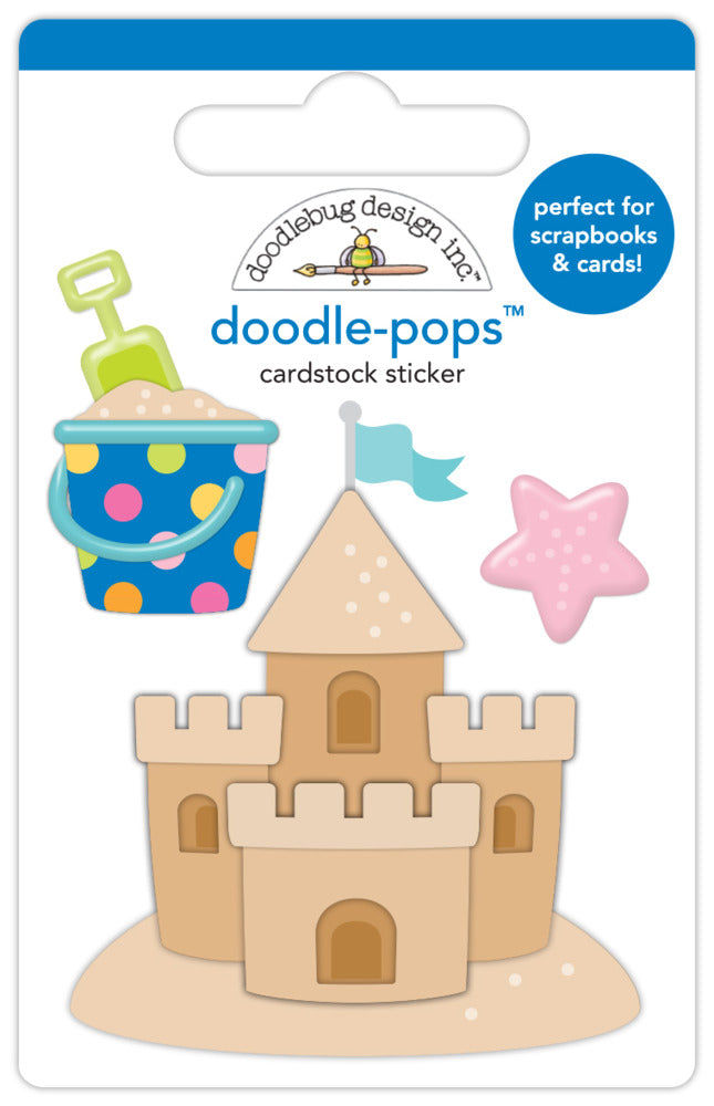 Doodlebug, Doodle-Pops 3D Cardstock Sticker, Diggin' Summer