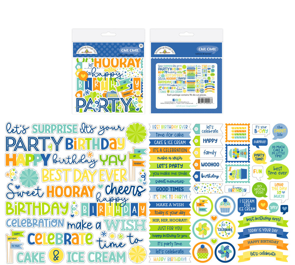Doodlebug, Chit Chat, Balloons & Banners Pre-order