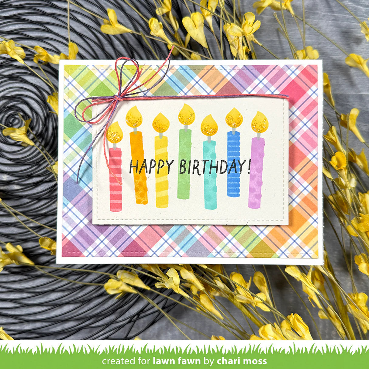 Lawn Fawn, Birthday Candle Stencil