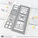 Mama Elephant, Slim Peeking Presents Die Cut