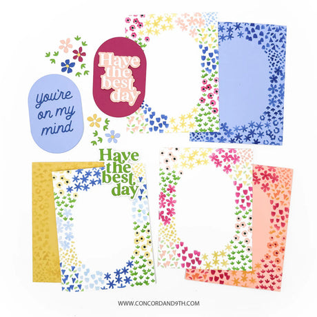 Concord & 9th, Stencil Pack, Around the Garden (4pc)
