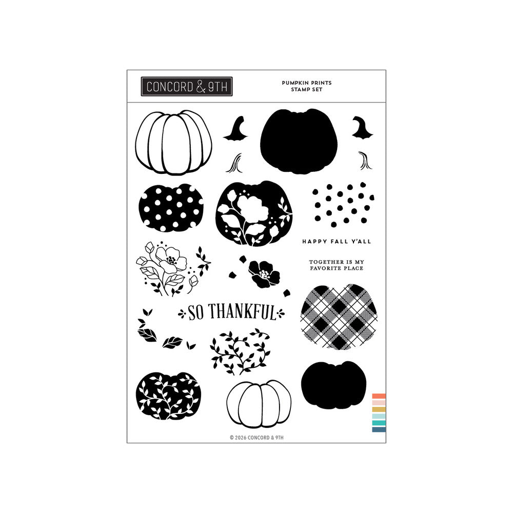 Concord & 9th, Clear Stamp, Pumpkin Prints