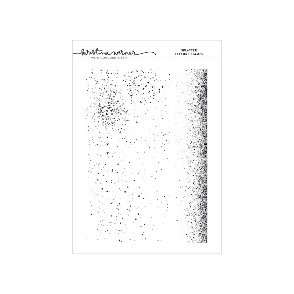 Concord & 9th , Clear Stamp, Splatter Texture