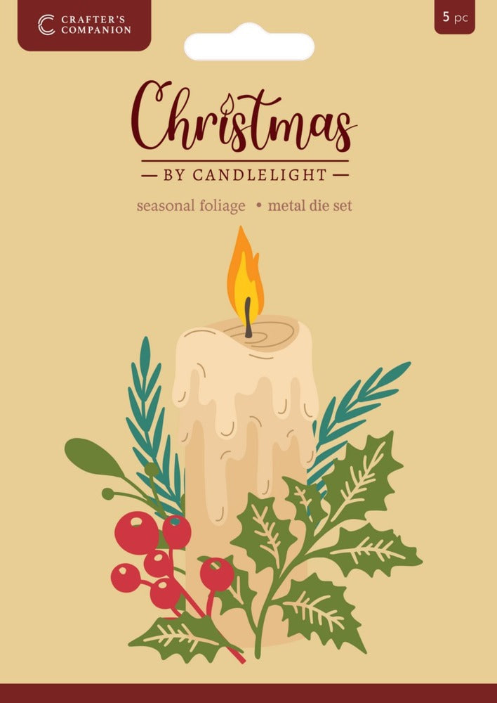 Crafter's Companion, Die, Christmas By Candlelight - Seasonal Foliage