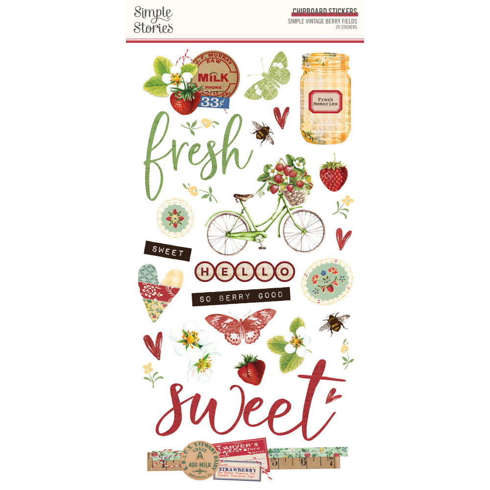 Simple Stories, Strawberry Fields, Chipboard