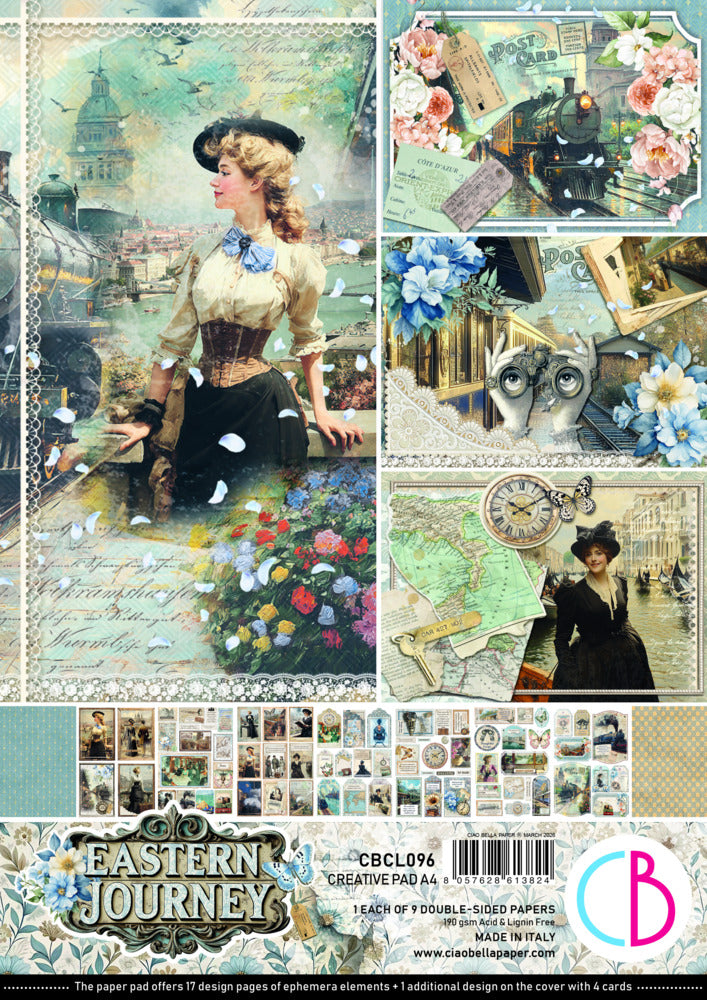 Ciao Bella, A4 Creative Pad, Eastern Journey