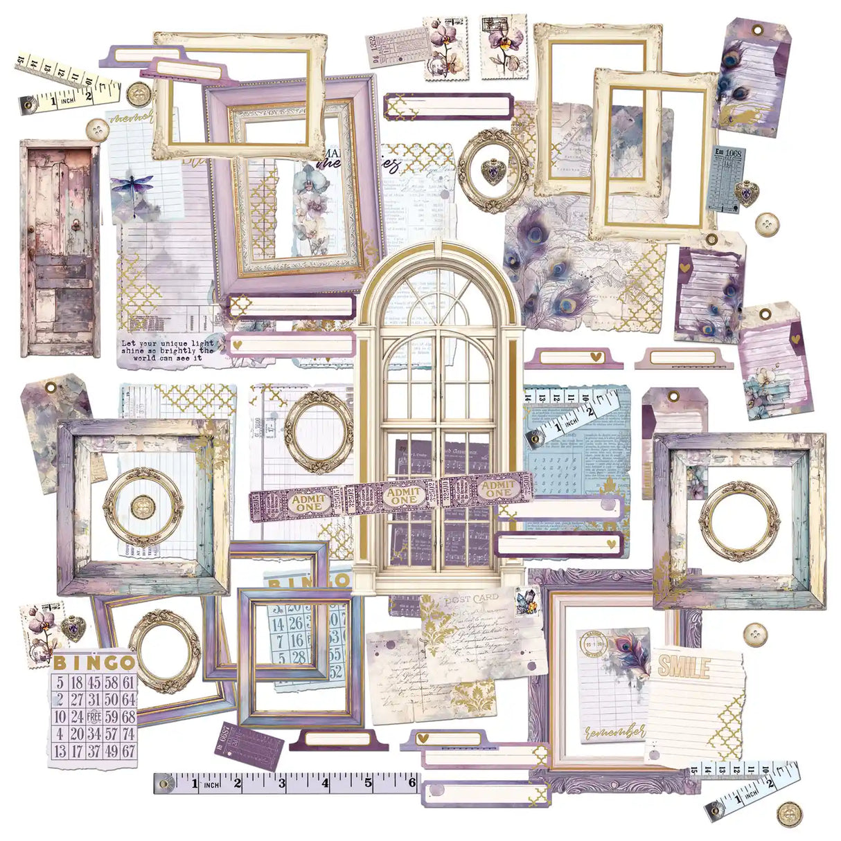 49 & Market, Plume & Petal Ephemera & Frames