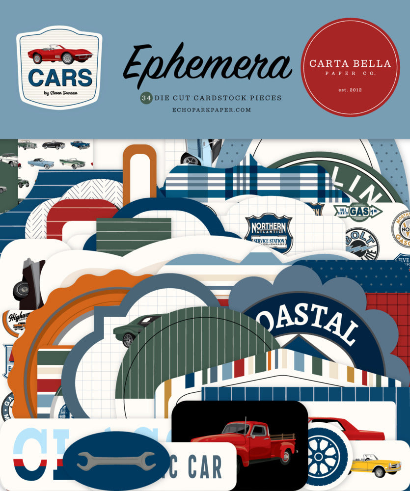 Echo Park, Carta Bella, Ephemera, Cars