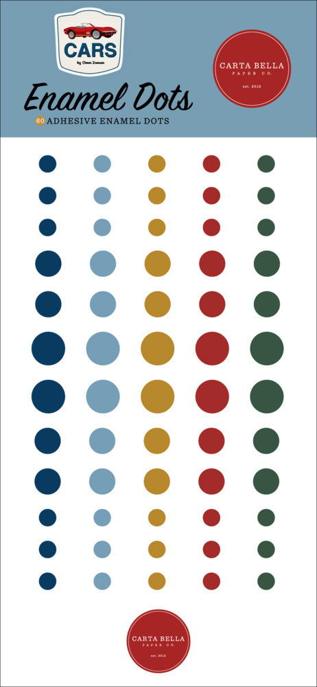 Echo Park, Carta Bella, Enamel Dots, Cars