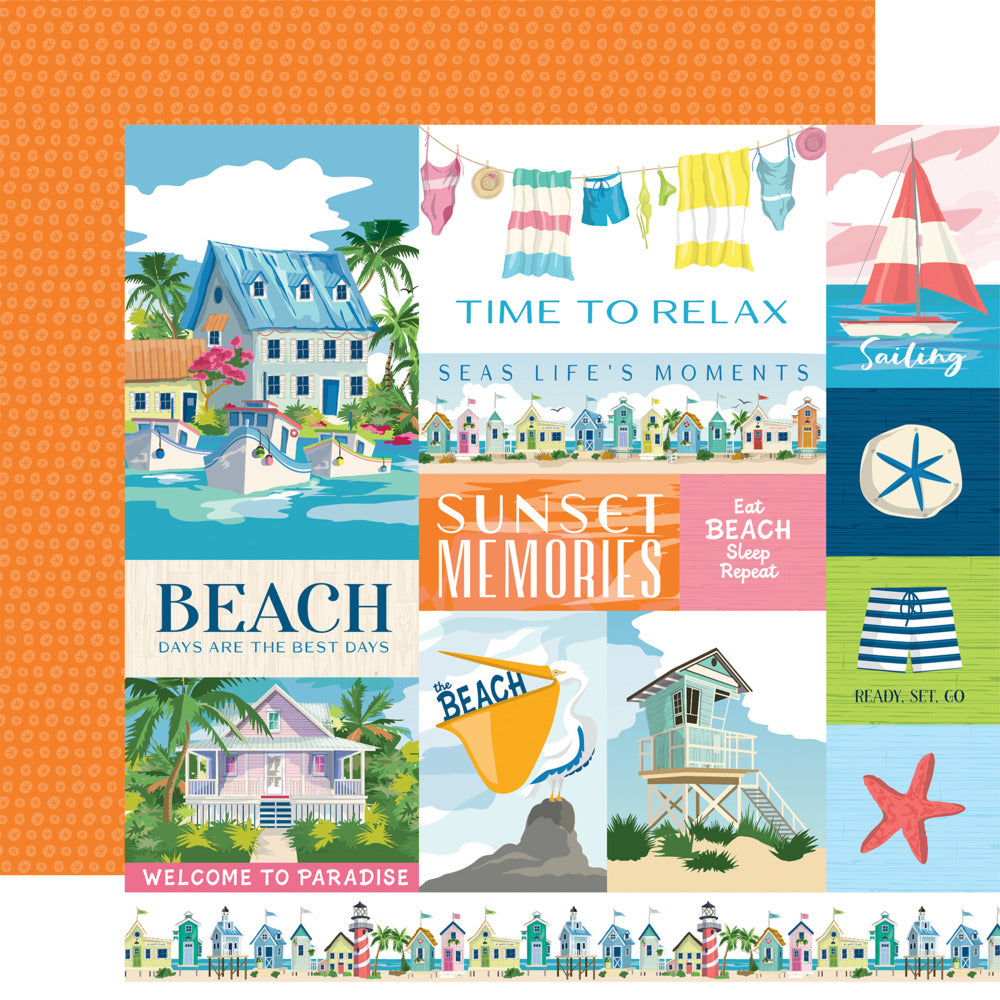 Carta Bella; Beach Town; Multi Journaling Cards