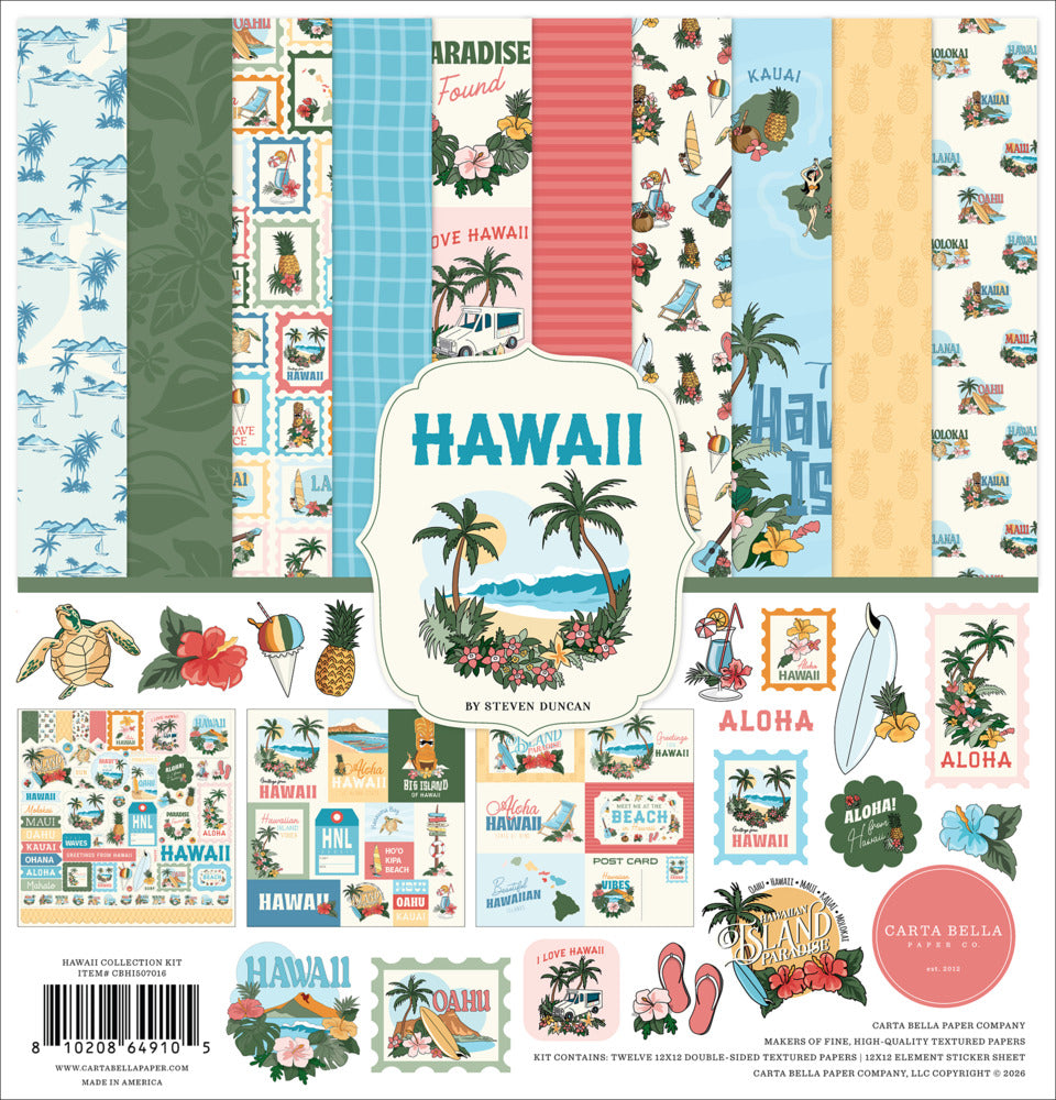 Echo Park, Carta Bella, 12X12 Collection Kit, Hawaii