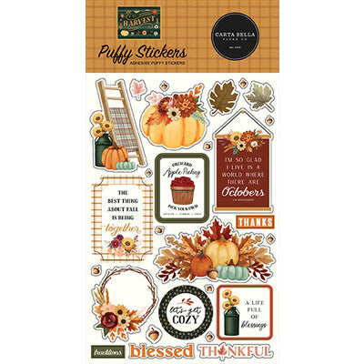 Carta Bella; Harvest; Puffy Stickers