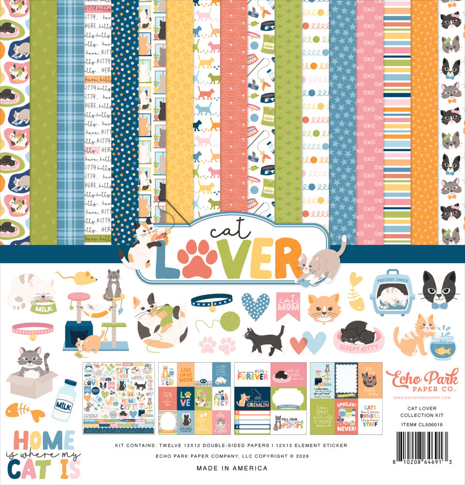 Echo Park, 12X12 Collection Kit, Cat Lover