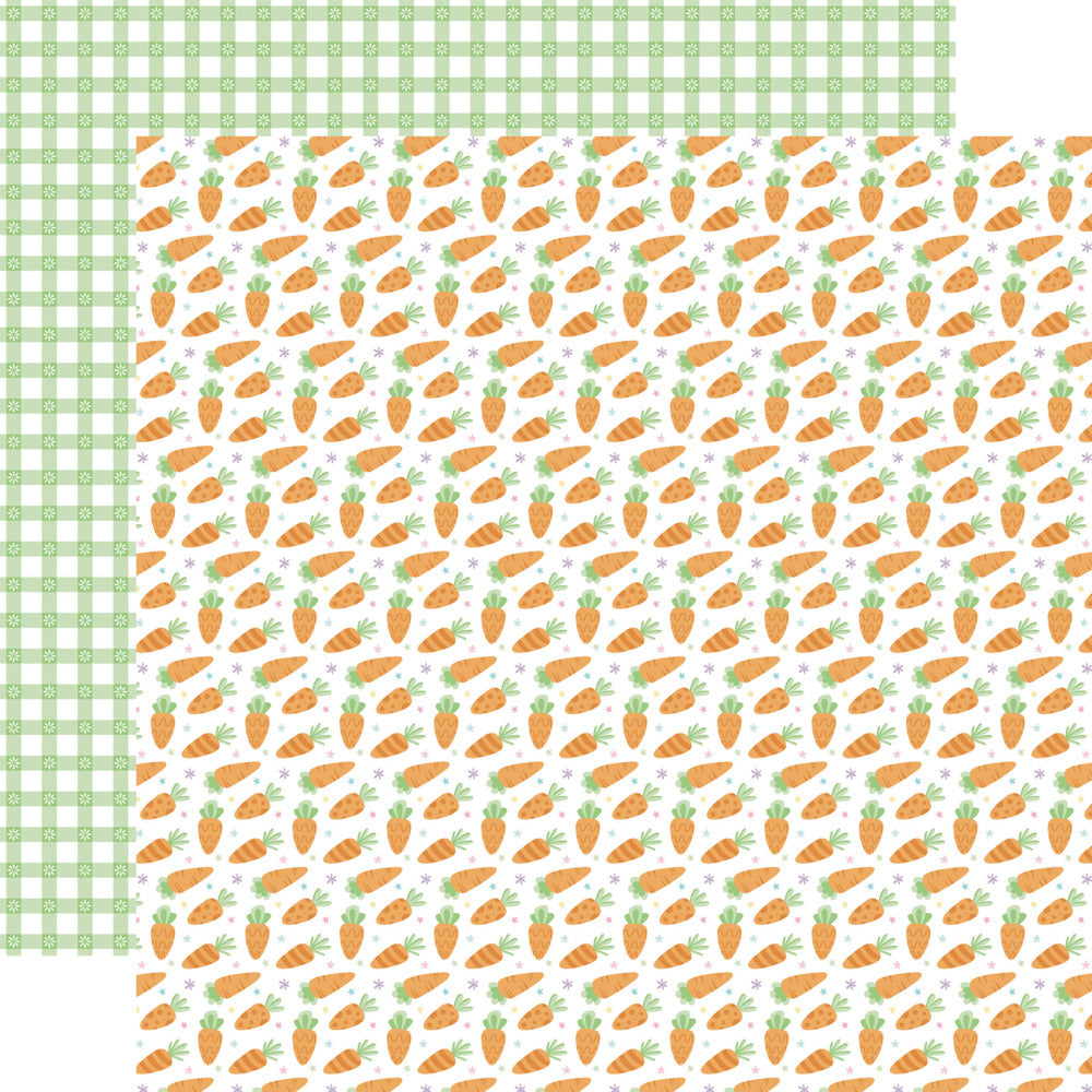 Echo Park, 12X12 Patterned Paper, Easter Basket - Fresh Carrots