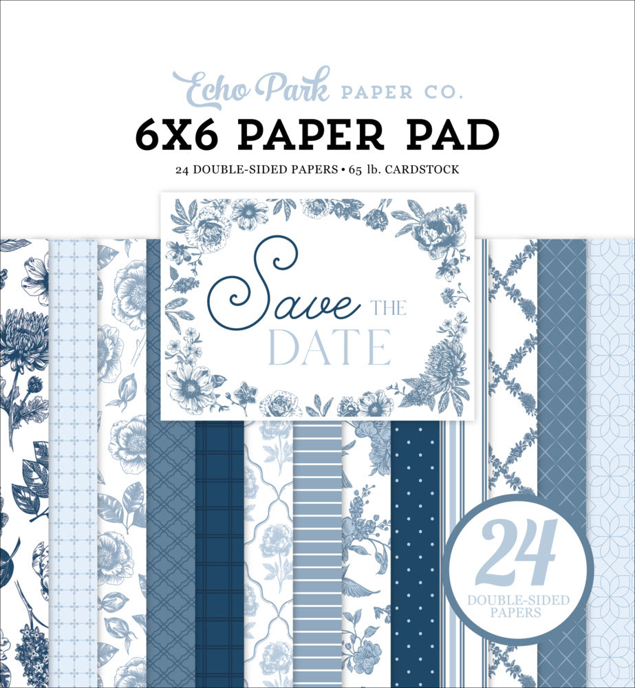 Echo Park, 6X6 Paper Pad, Save The Date