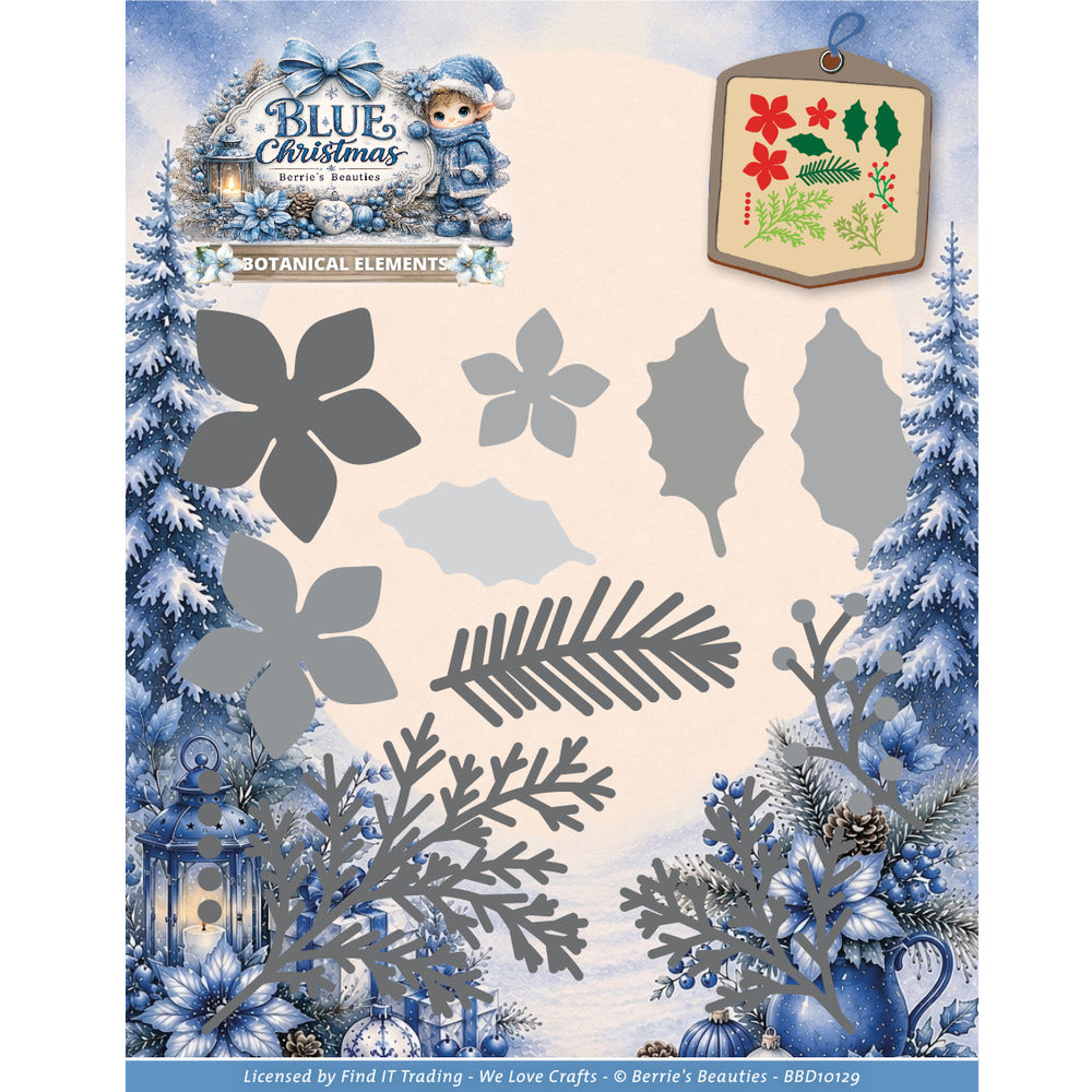 Find It, Berries Beauties Die, Blue Christmas - Botanical Elements Pre-order