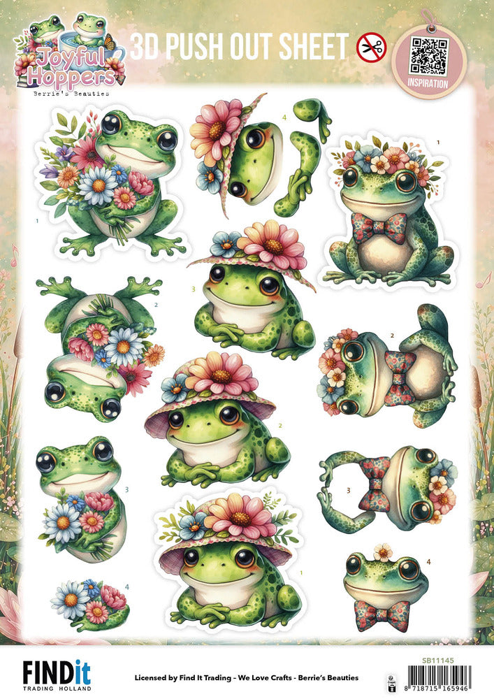 Find it, Berries Beauties 3D Push Out Sheet, Joyful Hoppers - Bouquet Of Joy Pre-order