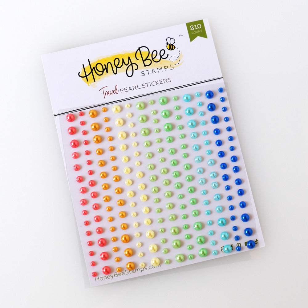 Honey Bee; Travel Pearl Stickers
