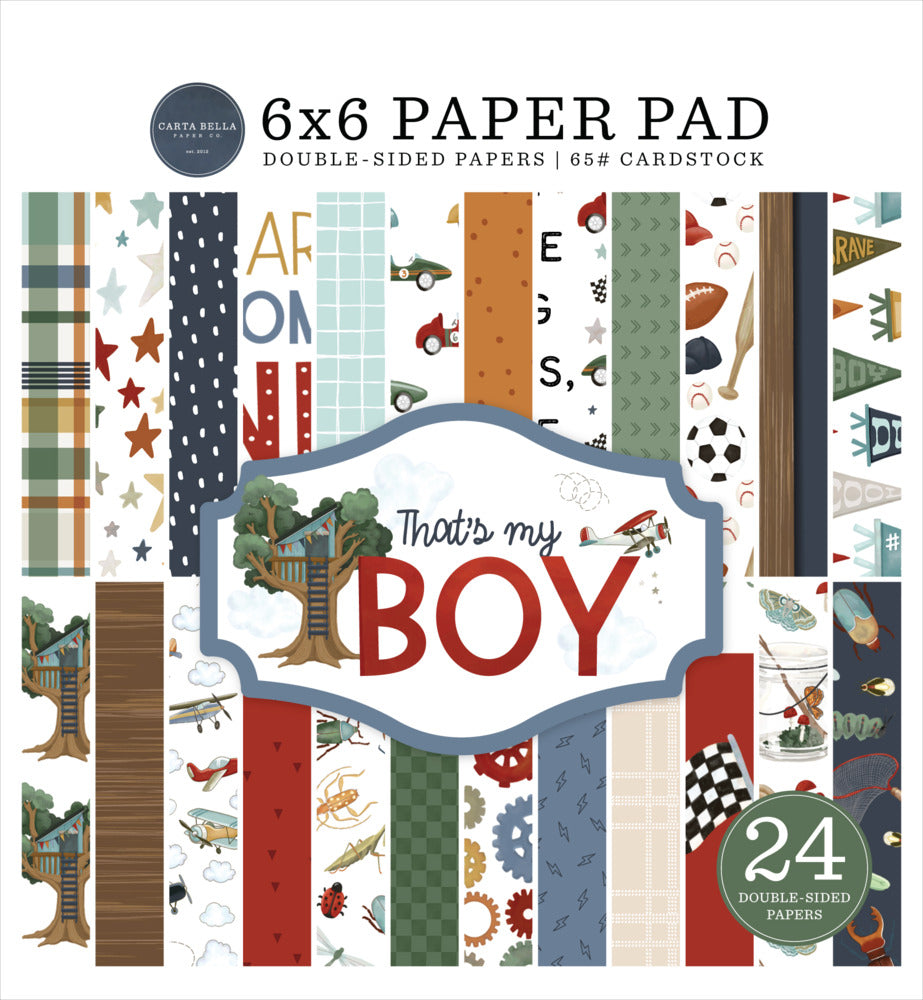 Carta Bella, That’s my Boy 6x6 Paper pad