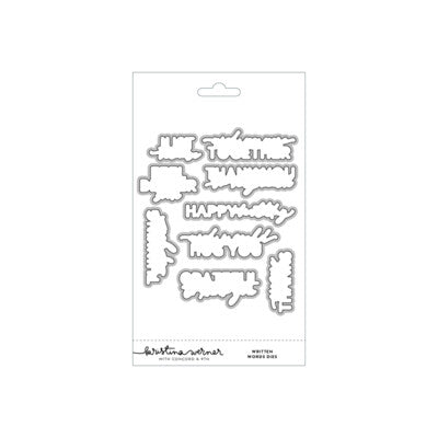 Concord & 9th, Kristina Werner, Written Words Stamps & Die cuts