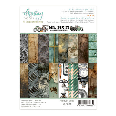 Mintay, Mr. Fix it;  6 x 6 paper pad
