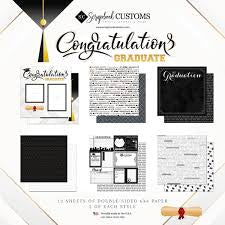 Scrapbook Customs, Congratulations Graduate Paper Pack