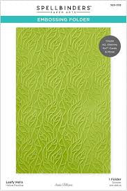 Spellbinders 3D Embossing Folder; Leafy Helix
