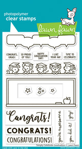 Lawn Fawn, Simply Celebrate, Graduation Stamp Set & Die set