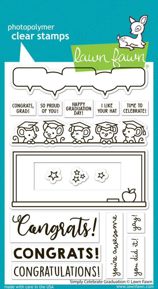 Lawn Fawn , Simply Celebrate Graduation Stamp