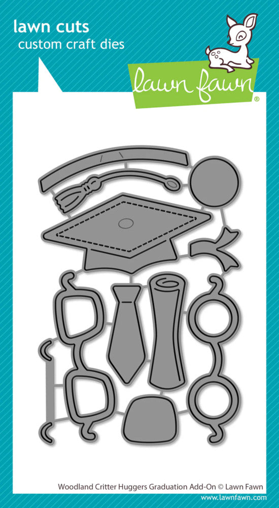 Lawn Fawn, Woodland Critter Huggers Graduation Add-On Die cuts